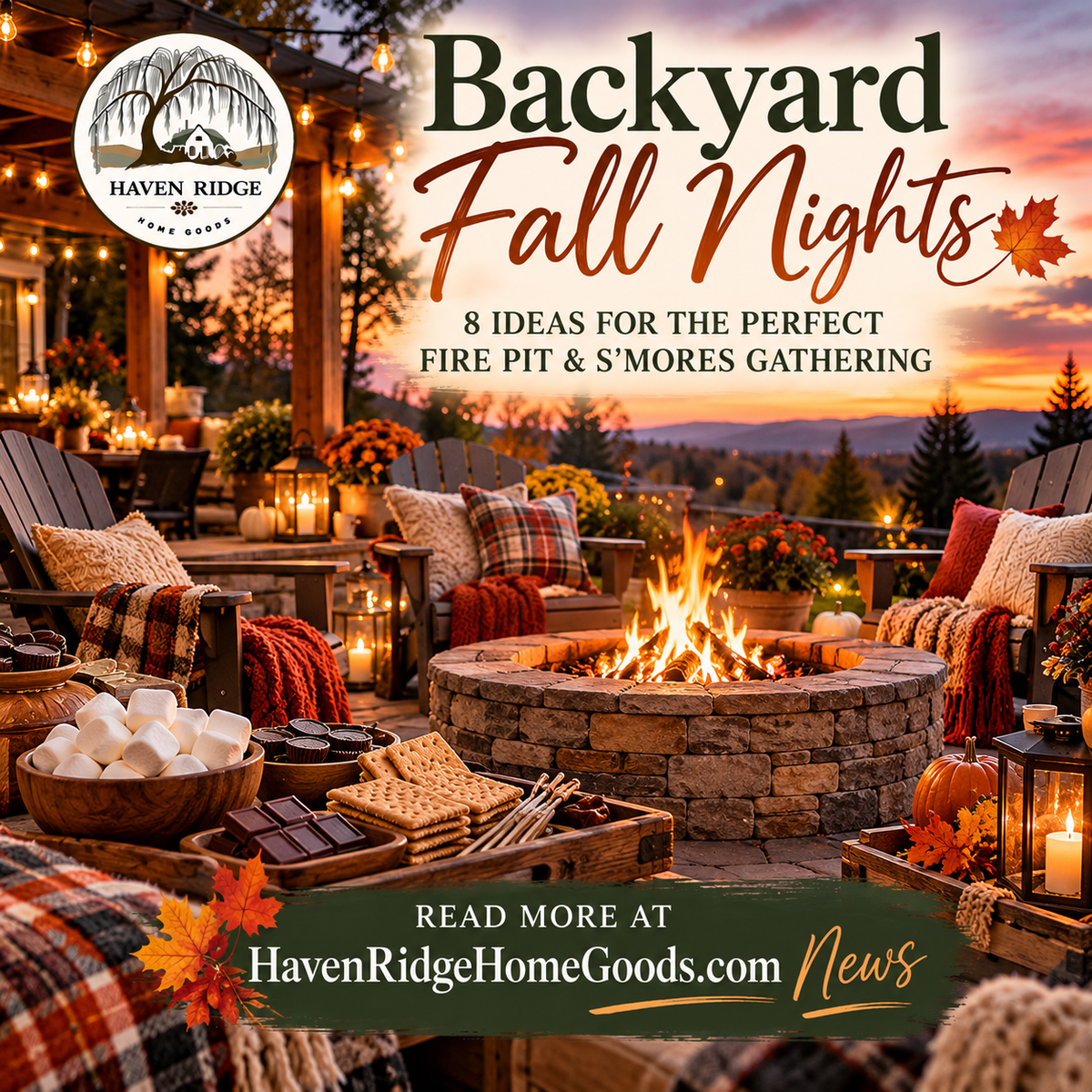 Backyard Fall Nights: 8 Ideas for the Perfect Fire Pit & S’mores Gathering