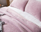 Kasentex Lightweight Velvet Bedspread Set Queen/King - Soft All Season Bedspread Coverlet