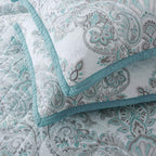 Kasentex Reversible Lightweight Cotton Floral Bedding Set Twin/Queen/King - Comfortable Home Bedding