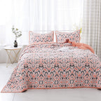 Kasentex Reversible Lightweight Cotton Floral Bedding Set Twin/Queen/King - Comfortable Home Bedding