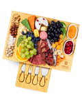 Cheese Board Set w/knives, 16.5“x11”
