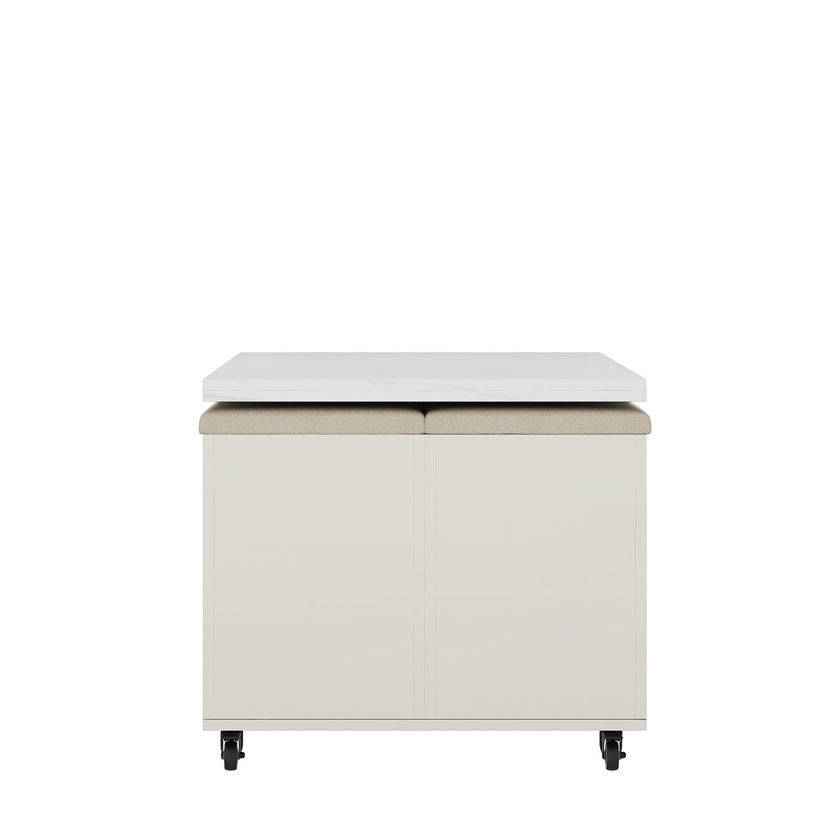 Lift-Top Folding Coffee Table with Storage Drawers
