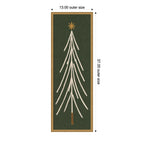 Framed Fabric Magnetic Board Minimalist Tree Panel Wall Organization