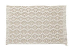 Grey Diamond Woven Placemats 12"x19", Set of 4