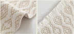 Grey Diamond Woven Placemats 12"x19", Set of 4