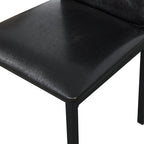 5 Piece Metal Dinette Set with Faux Marble Top - Black