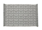 Grey Diamond Woven Placemats 12"x19", Set of 4