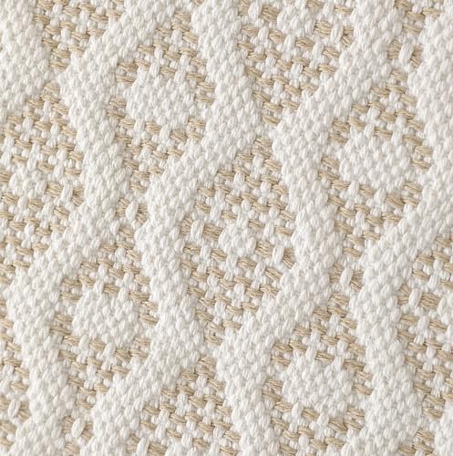 Grey Diamond Woven Placemats 12"x19", Set of 4