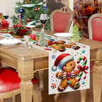 Gingerbread Man Christmas Table Flag
