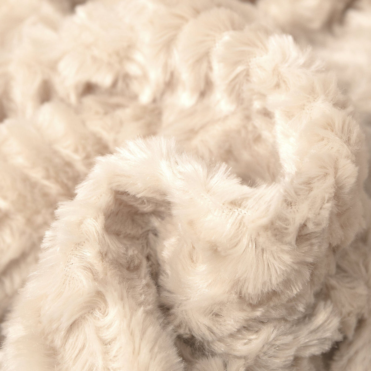 Gold Geometric Faux Fur Throw Blanket with Sherpa Back