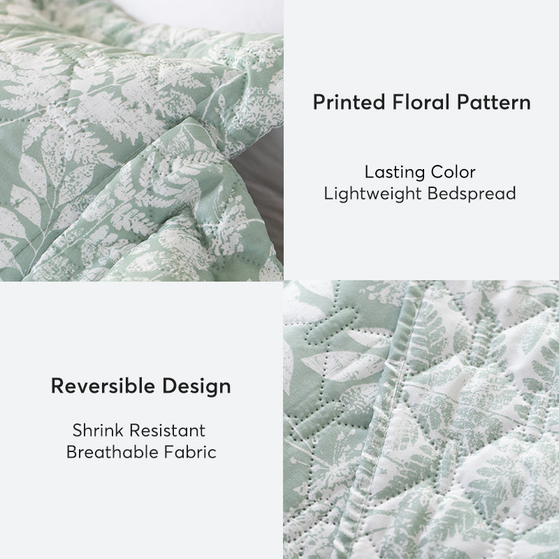 Kasentex Lightweight Floral Quilt Set
