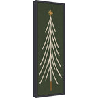 Framed Fabric Magnetic Board Minimalist Tree Panel Wall Organization
