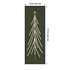 Framed Fabric Magnetic Board Minimalist Tree Panel Wall Organization