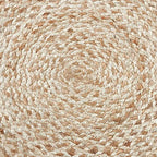 16" Round Jute Farmhouse Placemats, Set of 4