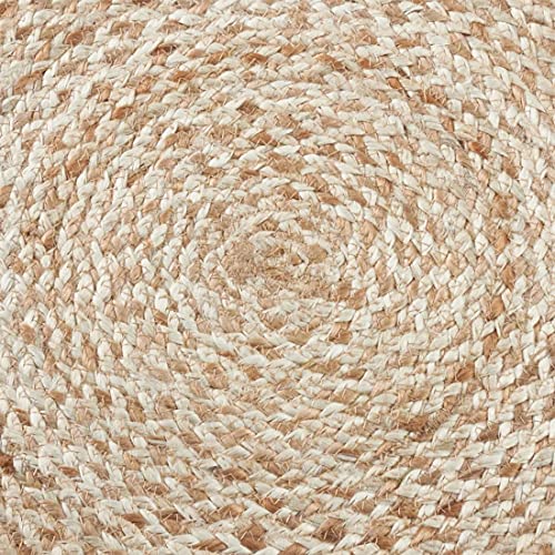 16" Round Jute Farmhouse Placemats, Set of 4