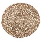 16" Round Jute Farmhouse Placemats, Set of 4
