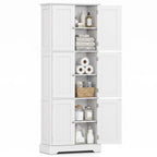 63-Inch Tall Bathroom Storage Cabinet with 6 Doors