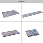 Washable Area Rug with Soft Low Pile - Maval by Naar Rug - Dark Red or Beige