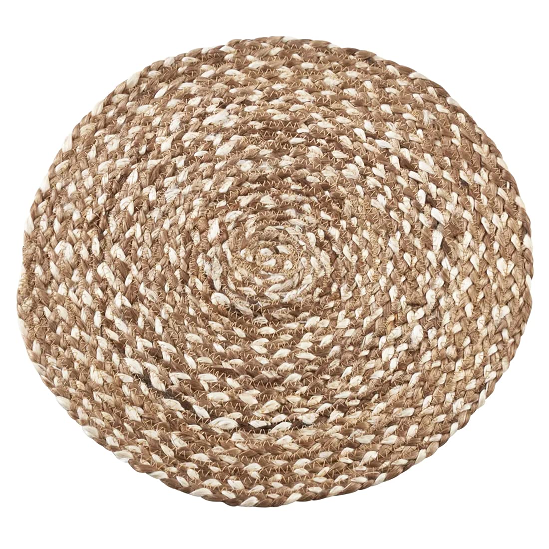 16" Round Jute Farmhouse Placemats, Set of 4