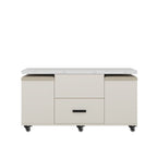 Lift-Top Folding Coffee Table with Storage Drawers