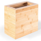 Bamboo Waste Basket with Lid and Liner Frame