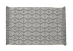 Grey Diamond Woven Placemats 12"x19", Set of 4