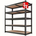 TitanMax 72" Heavy-Duty Adjustable Steel Storage Rack