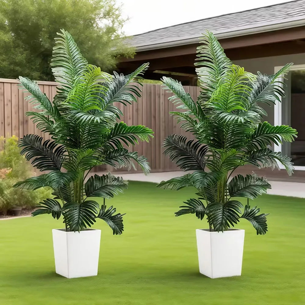 Coastal Haven Faux Palm Tree Set – 35-Inch Tropical Decor (2-Pack)