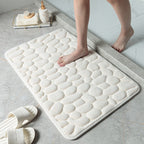 Cobblestone Embossed Memory Foam Bath Mat
