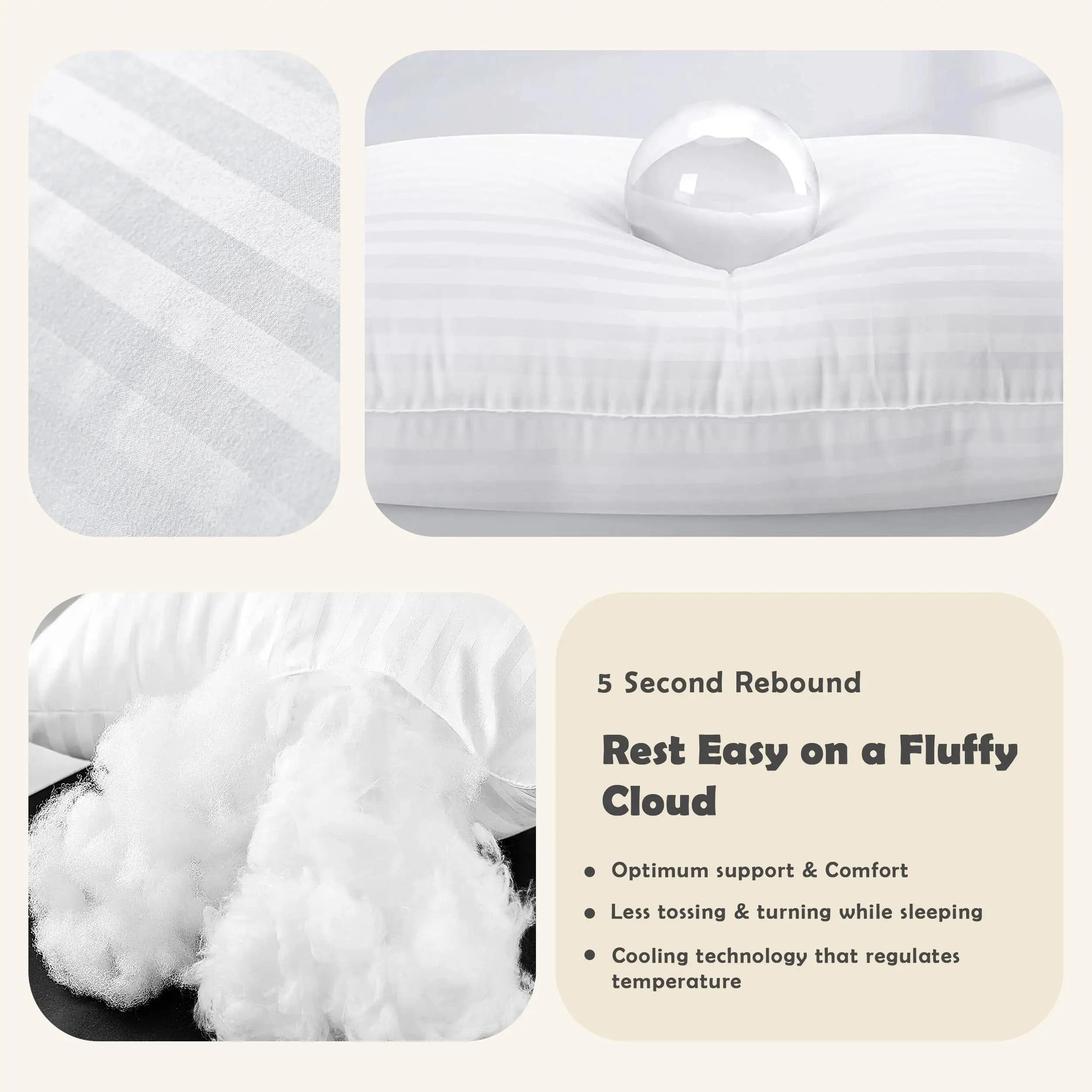 Grand Haven Hotel Collection Pillows – Set of 2