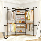 5–8 Ft Expandable Wall-Mounted Closet System