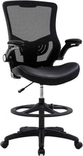 Tall Ergonomic Drafting Chair with Footrest