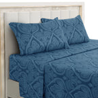 Lux Decor Paisley Brushed Microfiber Sheet Set