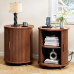 Haven Ridge Fluted Round End Table Set