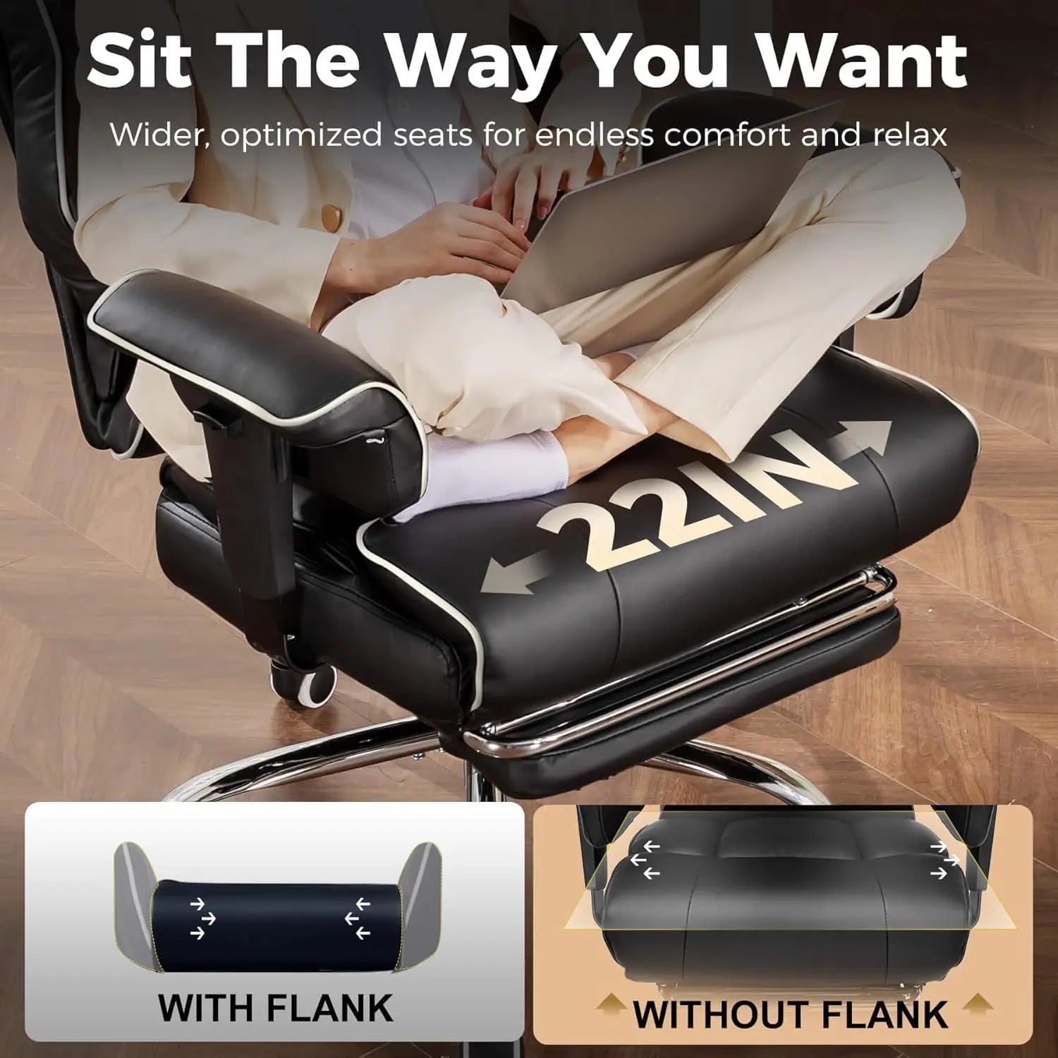 Summit Executive Big & Tall Office Chair with Pocket Spring Cushion