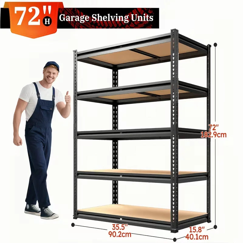 Haven Ridge Pro Adjustable Metal Storage Rack – 2000 lb Per Shelf