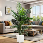 Coastal Haven Faux Palm Tree Set – 35-Inch Tropical Decor (2-Pack)
