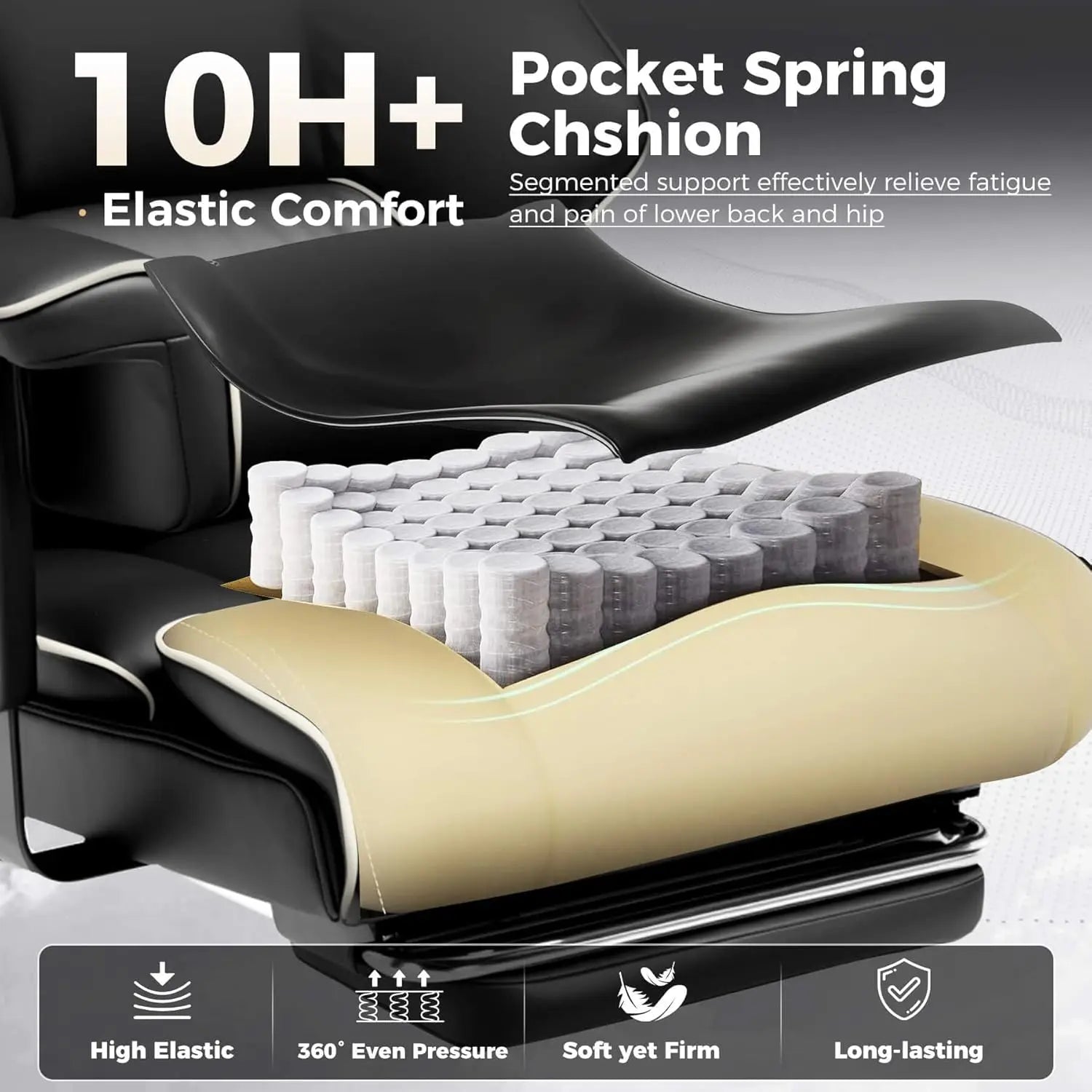 Summit Executive Big & Tall Office Chair with Pocket Spring Cushion