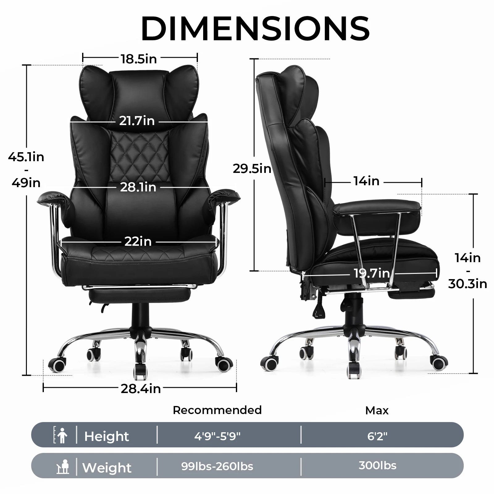 Titan Comfort Big & Tall Ergonomic Gaming Chair
