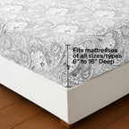 Lux Decor Paisley Brushed Microfiber Sheet Set