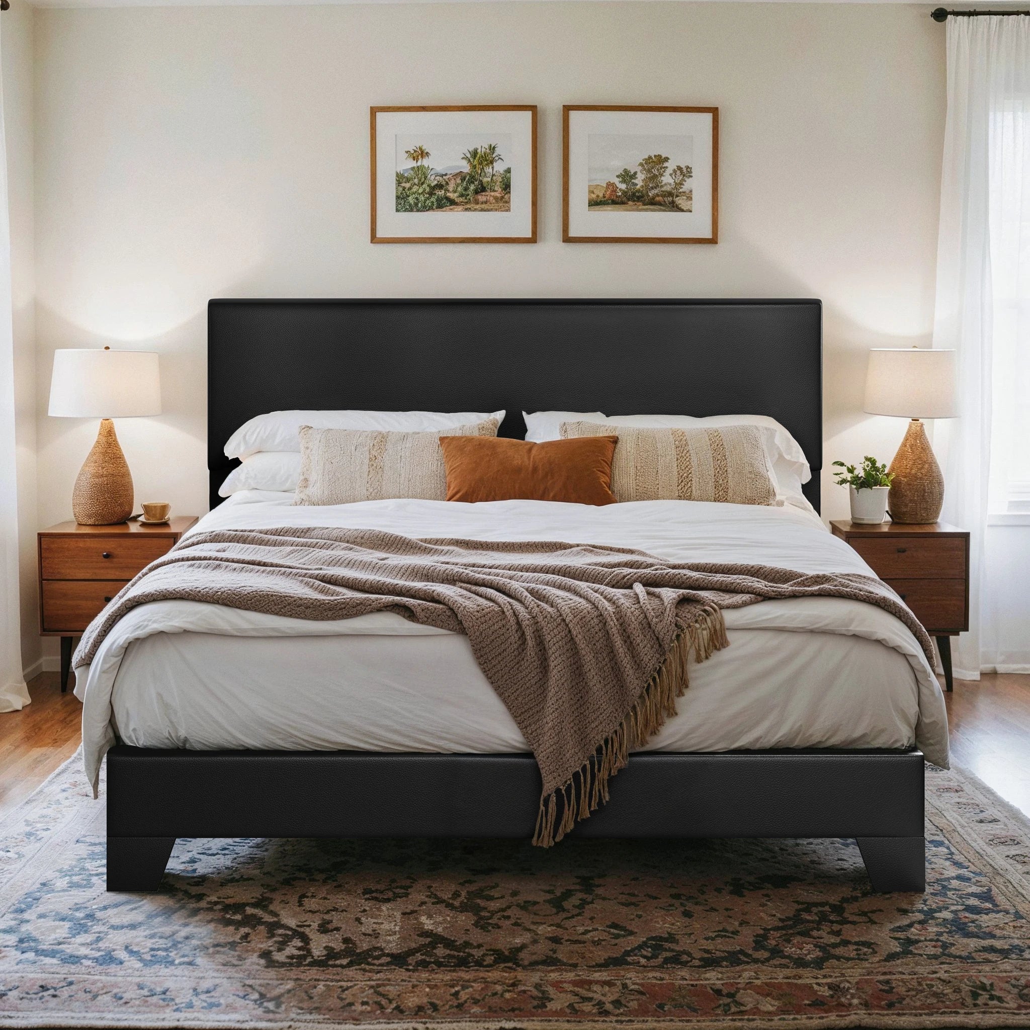 Aspen Haven Upholstered Platform Bed Frame