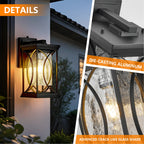 Modern Dusk-to-Dawn Outdoor Wall Sconce