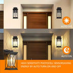 Modern Dusk-to-Dawn Outdoor Wall Sconce