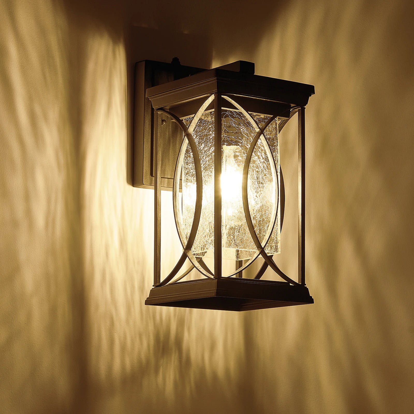 Modern Dusk-to-Dawn Outdoor Wall Sconce