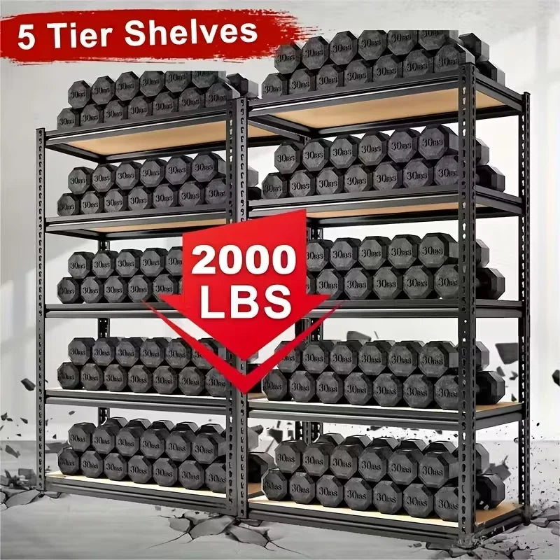 Haven Ridge Pro Adjustable Metal Storage Rack – 2000 lb Per Shelf