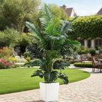 Coastal Haven Faux Palm Tree Set – 35-Inch Tropical Decor (2-Pack)