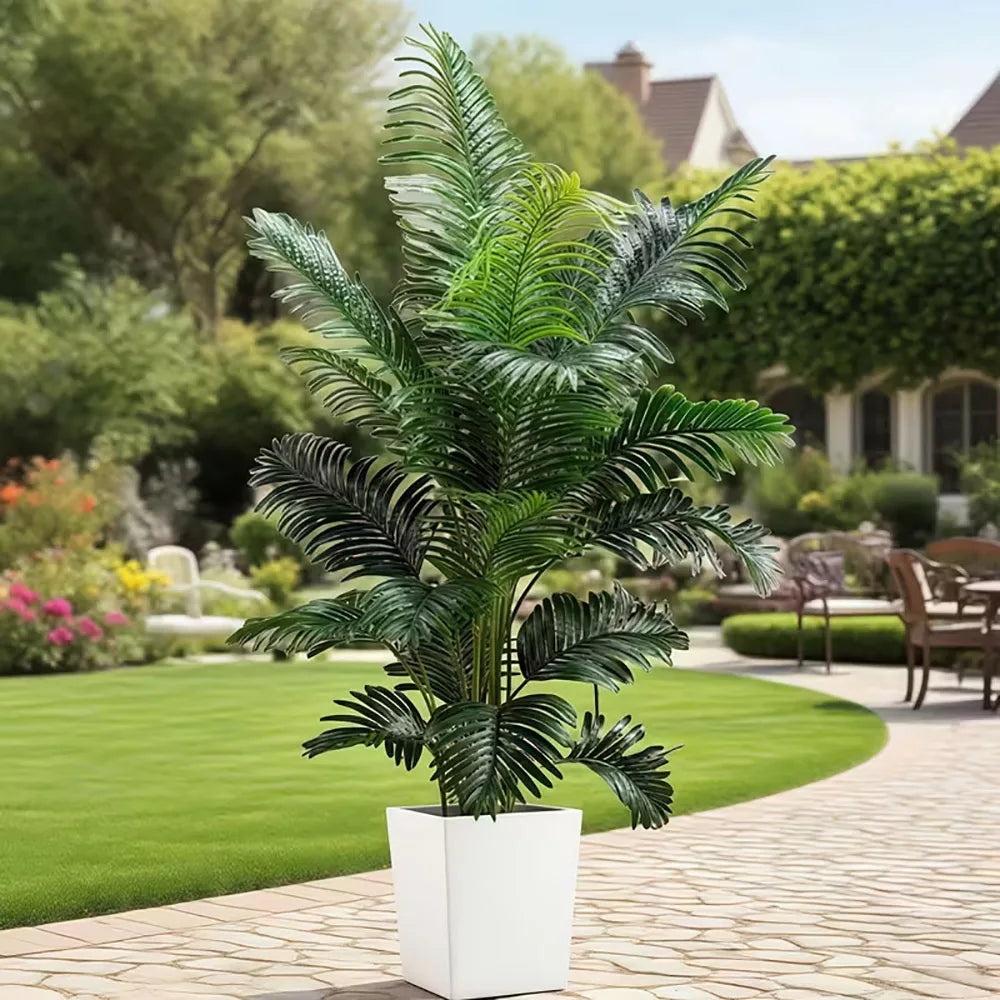 Coastal Haven Faux Palm Tree Set – 35-Inch Tropical Decor (2-Pack)