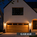 2-Pack 11" Modern Farmhouse Outdoor Wall Lanterns