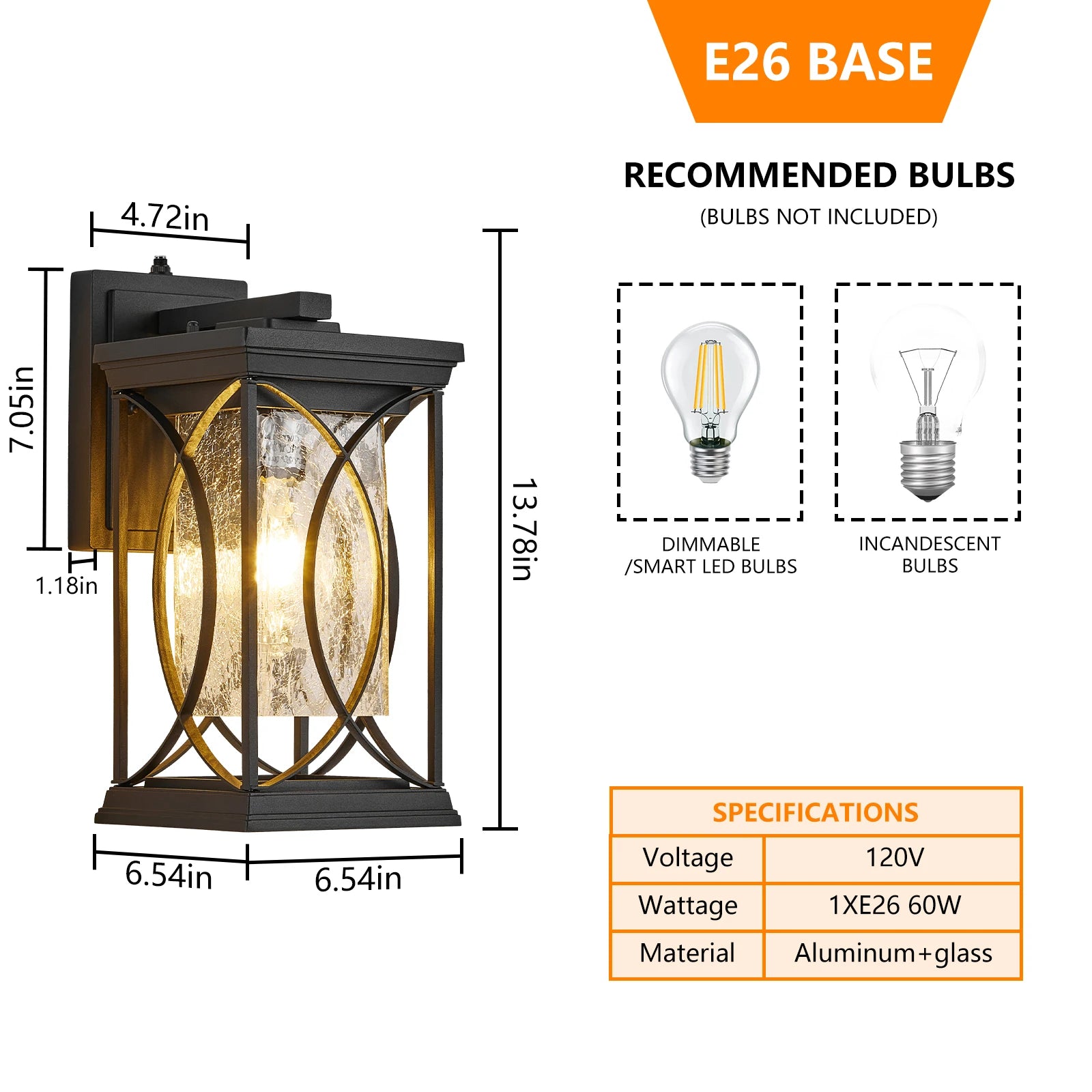Modern Dusk-to-Dawn Outdoor Wall Sconce