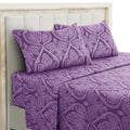 Lux Decor Paisley Brushed Microfiber Sheet Set